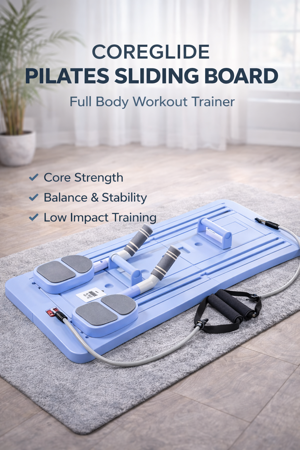 CoreGlide Pilates Sliding Board – Full Body Workout Trainer