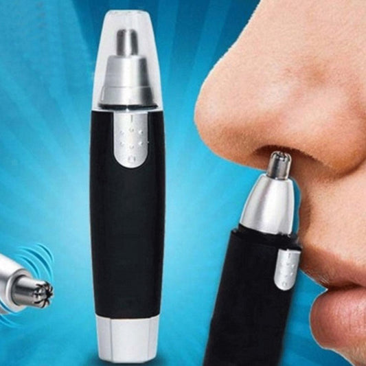 Nose & Ear Hair Trimmer - Battery-Operated Grooming Tool