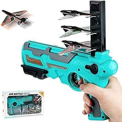 Airplane Launcher Toy Gun with Foam Glider