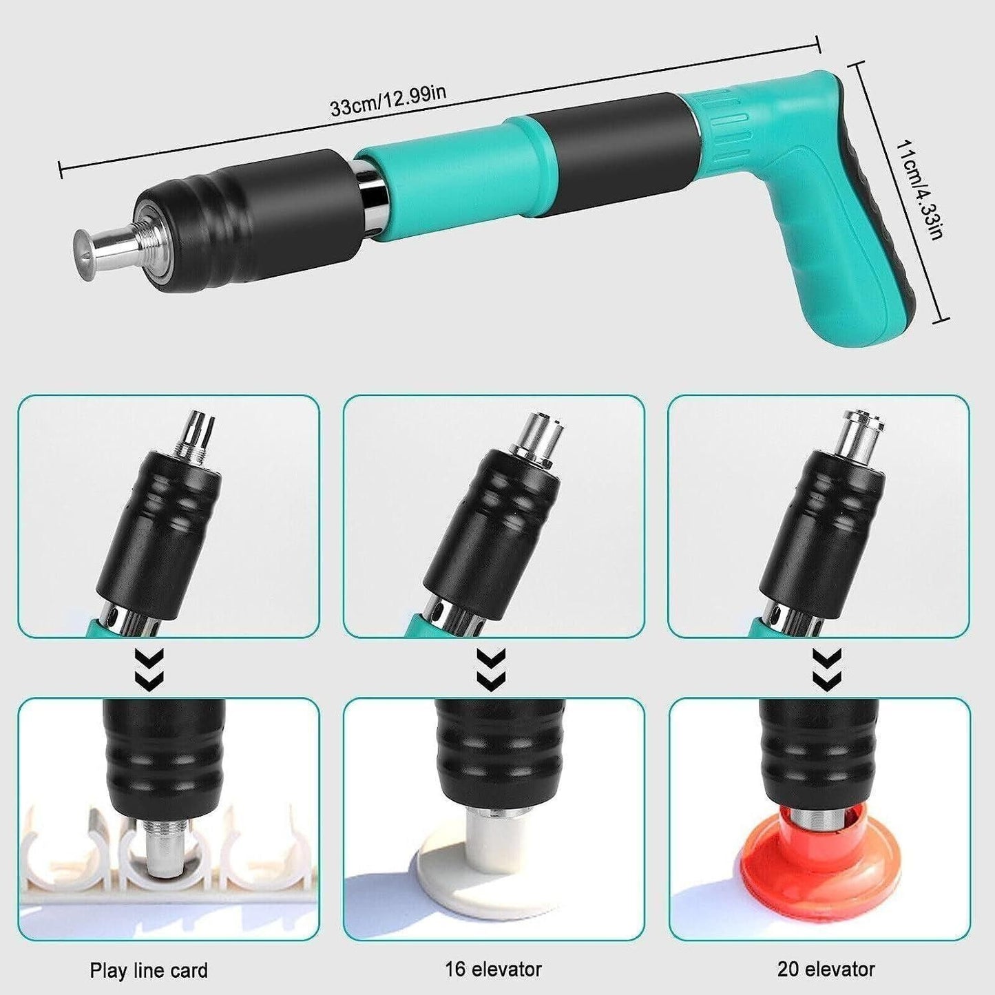 Multi-Surface Manual Concrete Nail Gun with Adjustable Speed