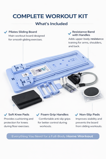 CoreGlide Pilates Sliding Board – Full Body Workout Trainer