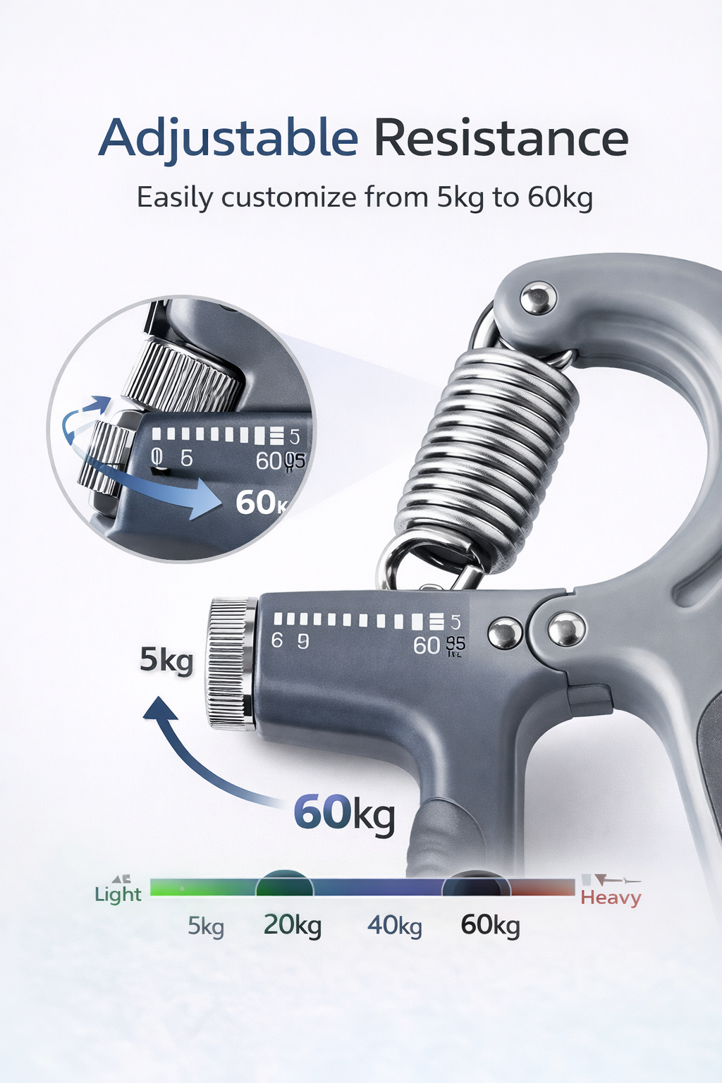 PowerGrip Pro Adjustable Hand Grip Strength Trainer