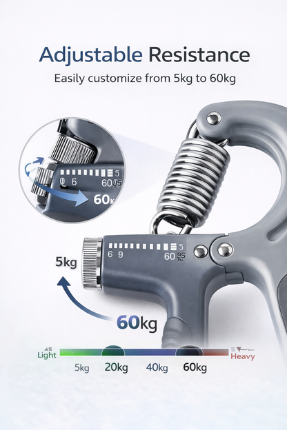 PowerGrip Pro Adjustable Hand Grip Strength Trainer